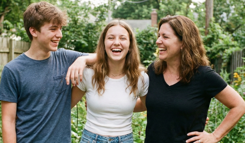 Moment d’échange et de complicité entre un adulte et des jeunes, illustrant une approche pédagogique humaine et bienveillante