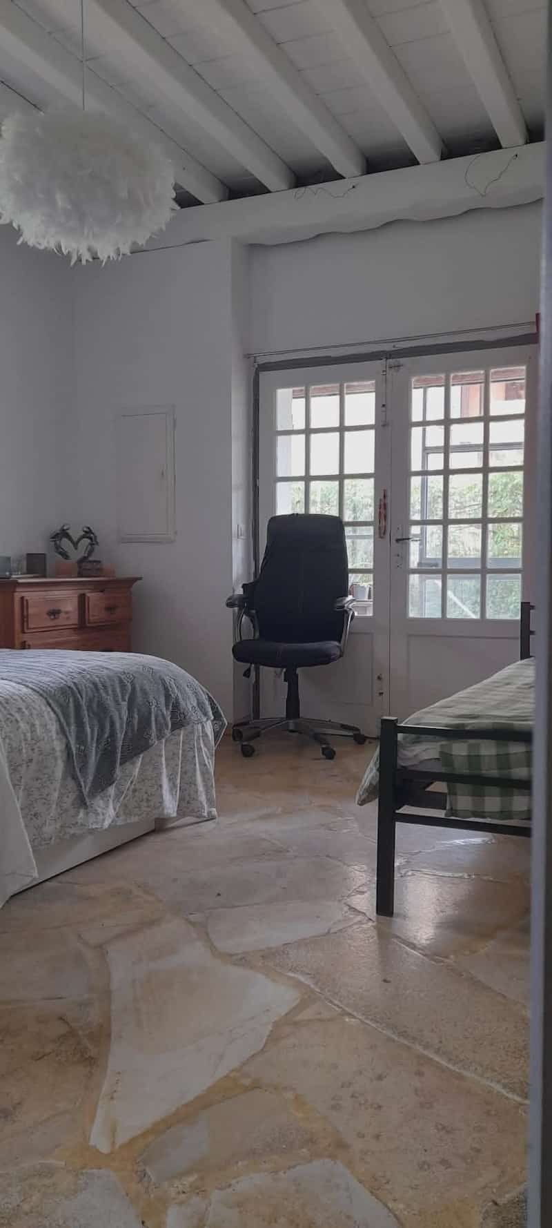student bedroom from hallway